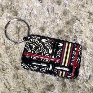 VERA BRADLEY Mini Bracelet Clutch • b&w + color pop